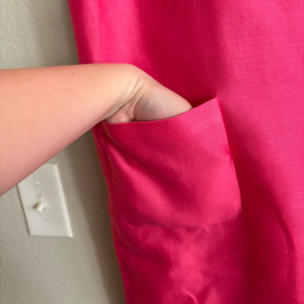 ❗️FINAL❗️Kate Spade Short Sleeve Pink Dress with Gold Accents 8 - Picture 6 of 10